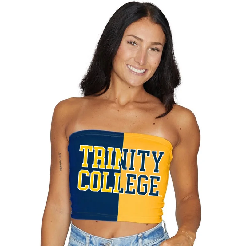 tie - back women tube top for a customizable and feminine touchTrinity College Two Tone Tube Top tie - back women tube top for a customizable and feminine touchTrinity College Two Tone Tube Top