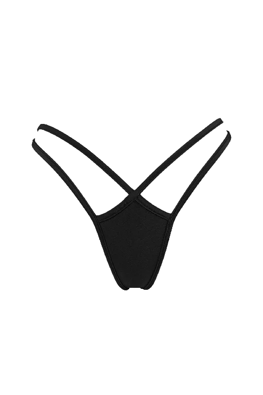 seamless women panties for a smooth look under clothesMini thong double straps panty / DOUBLE STRING BLACK seamless women panties for a smooth look under clothesMini thong double straps panty / DOUBLE STRING BLACK
