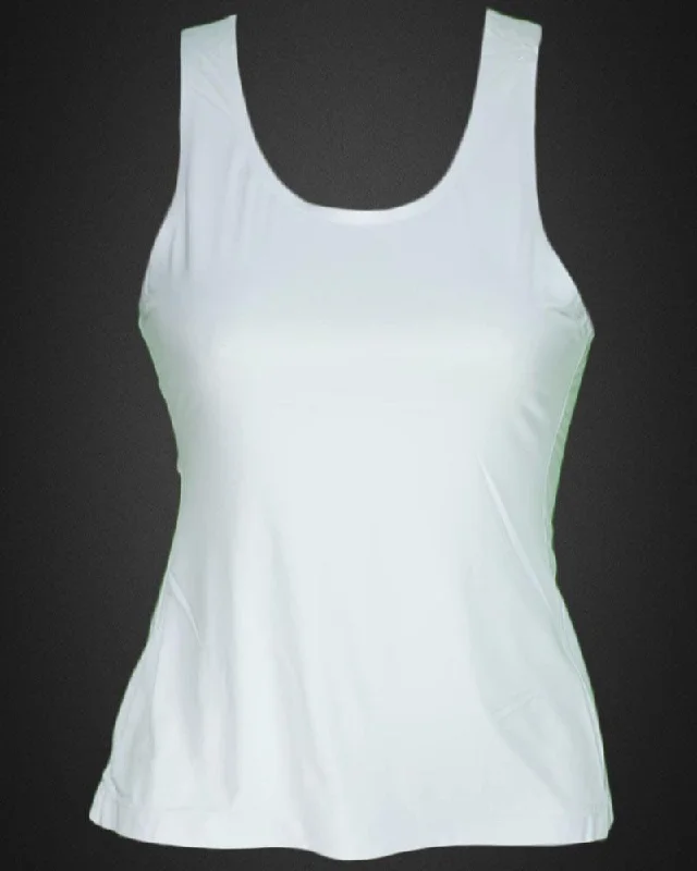 Plain Fancy Camisole For Women - White Color - 184