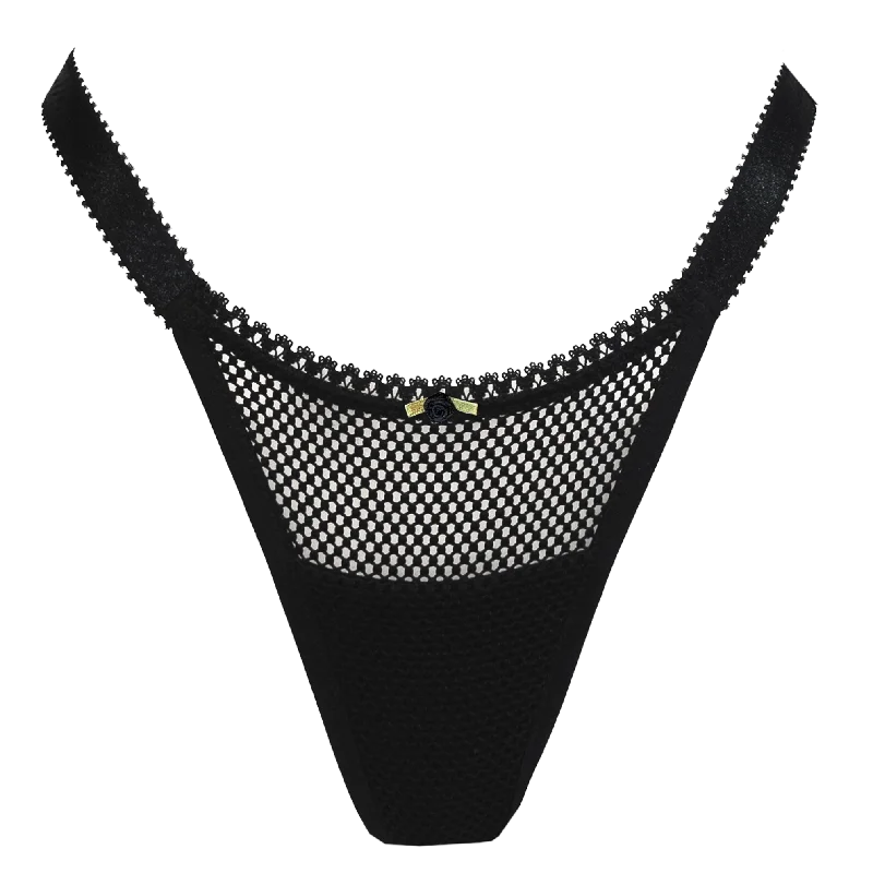 petite women garters fitANNA THONG - FISHNET