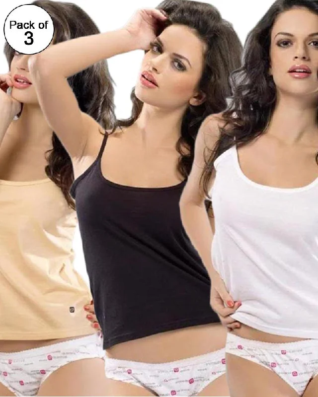 Pack of 3 - Valentine Secret White Camisole 5001