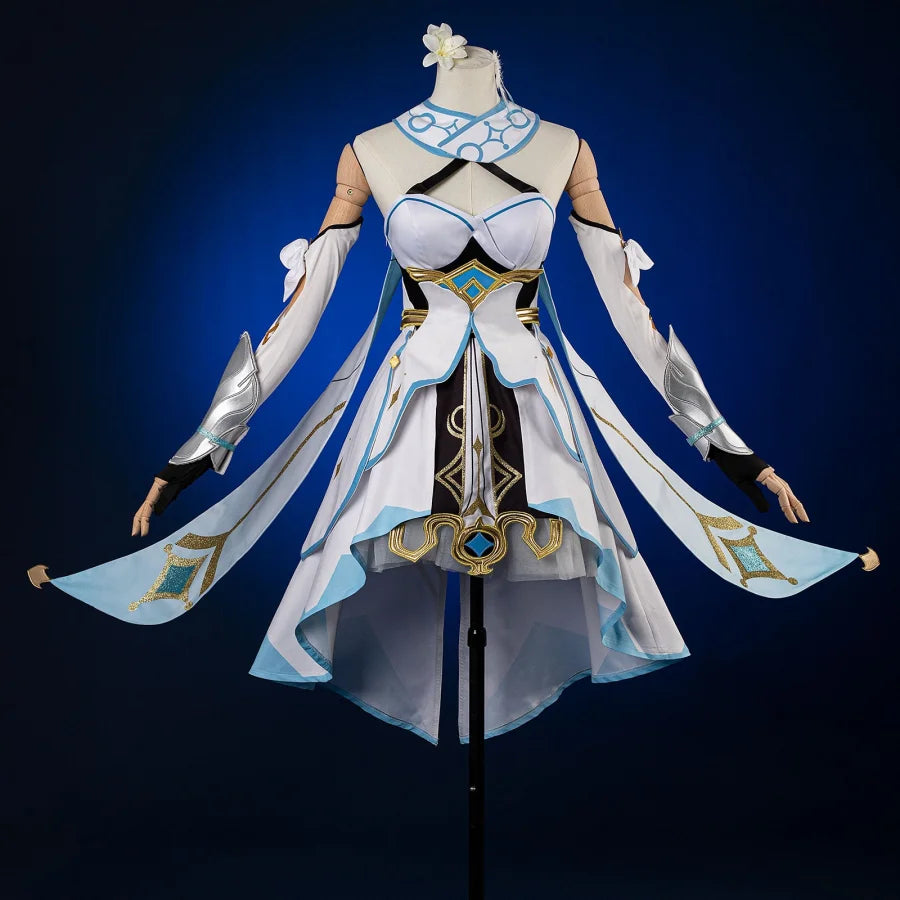 women cosplay costumes for cosplay contests【READY TO SHIP】Game Genshin Impact Traveler Lumine Cosplay Costume C02895 AAA women cosplay costumes for cosplay contests【READY TO SHIP】Game Genshin Impact Traveler Lumine Cosplay Costume C02895 AAA