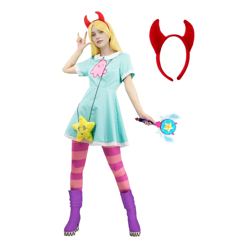 women budget - friendly cosplay costumesDAZCOS Womens Star Cosplay Costume Outfit Horn and Bag women budget - friendly cosplay costumesDAZCOS Womens Star Cosplay Costume Outfit Horn and Bag