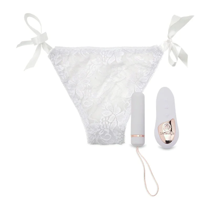 bikini panties for women with a sexy styleNu Sensuelle Remote Control Pleasure Panty With Bullet Vibrator White bikini panties for women with a sexy styleNu Sensuelle Remote Control Pleasure Panty With Bullet Vibrator White
