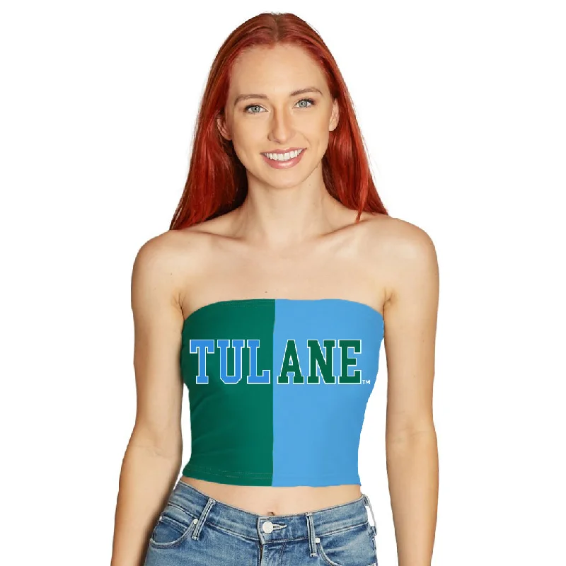 Tulane Two Tone Tube Top