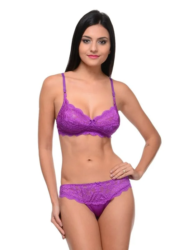seamless quick - drying panties for women for beach tripsBodycare Bridal Purple color Bra & Panty Set in Nylon Elastane-6408DPU seamless quick - drying panties for women for beach tripsBodycare Bridal Purple color Bra & Panty Set in Nylon Elastane-6408DPU