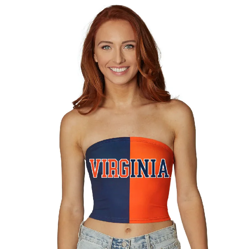 silk women tube top for a smooth and elegant feelVirginia Cavaliers Two Tone Tube Top silk women tube top for a smooth and elegant feelVirginia Cavaliers Two Tone Tube Top