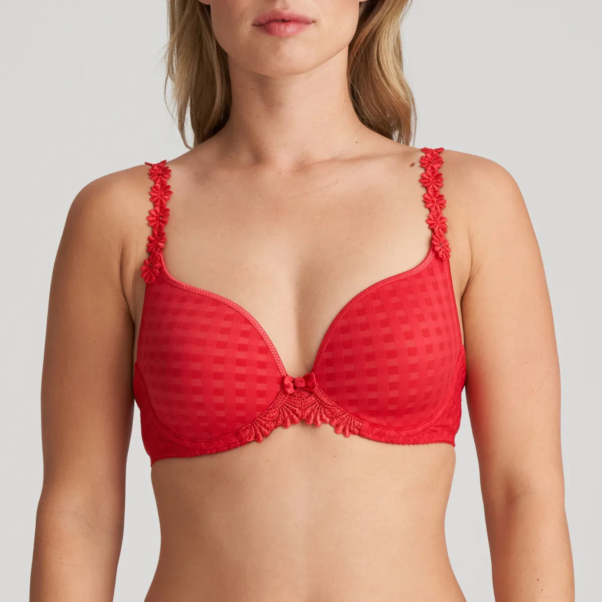 plus size women sleep bra for a comfortable night's restAvero Heartshape Bra In Scarlet - Marie Jo plus size women sleep bra for a comfortable night's restAvero Heartshape Bra In Scarlet - Marie Jo