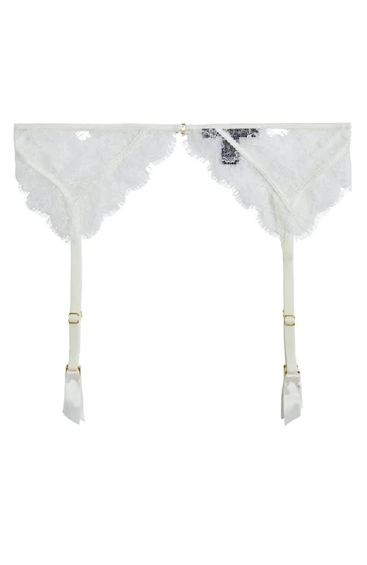 Lace Inset Garter Belt