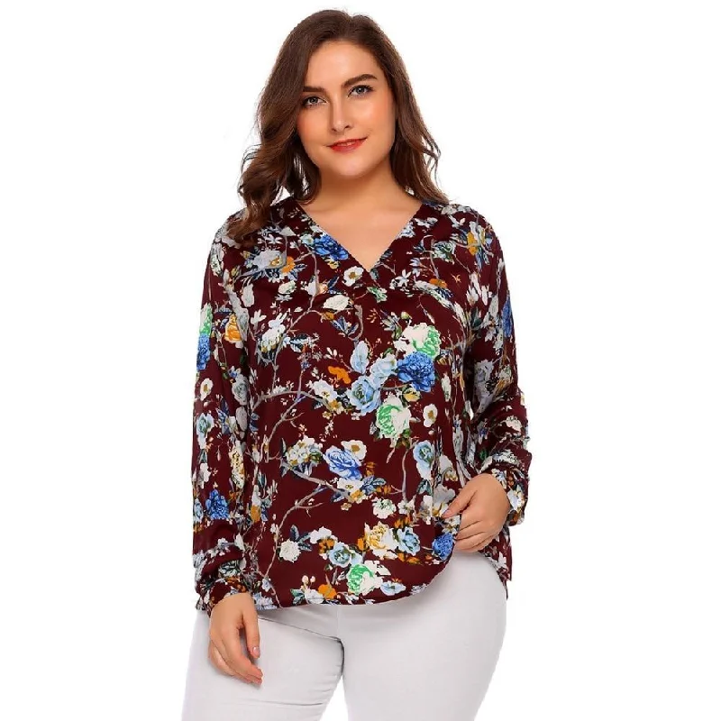 women sexy dresses for destination bachelorette partiesANALUKE Pullover Floral Printed Long Sleeve T-Shirt women sexy dresses for destination bachelorette partiesANALUKE Pullover Floral Printed Long Sleeve T-Shirt