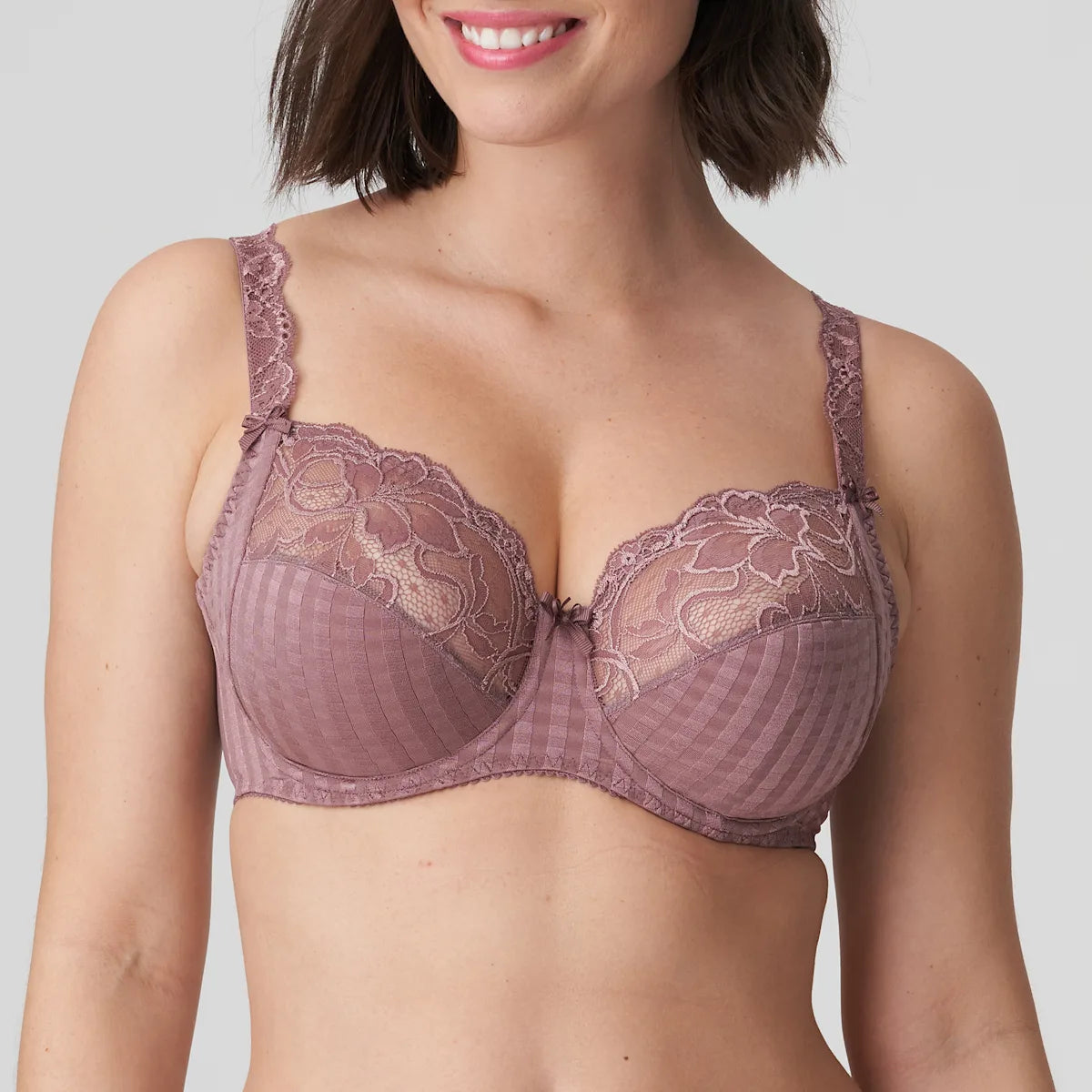 plus size women wireless bra for comfortMadison Full Cup In Satin Taupe - Prima Donna