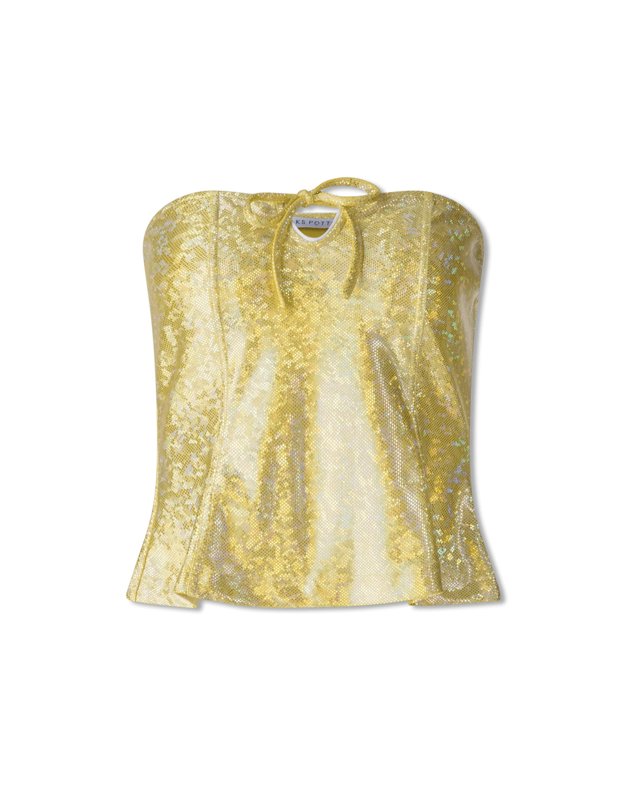 Bente Strapless Shimmer Top