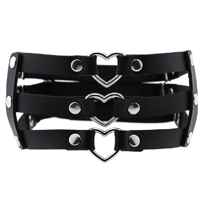 Women's Punk Layered Heart Garter