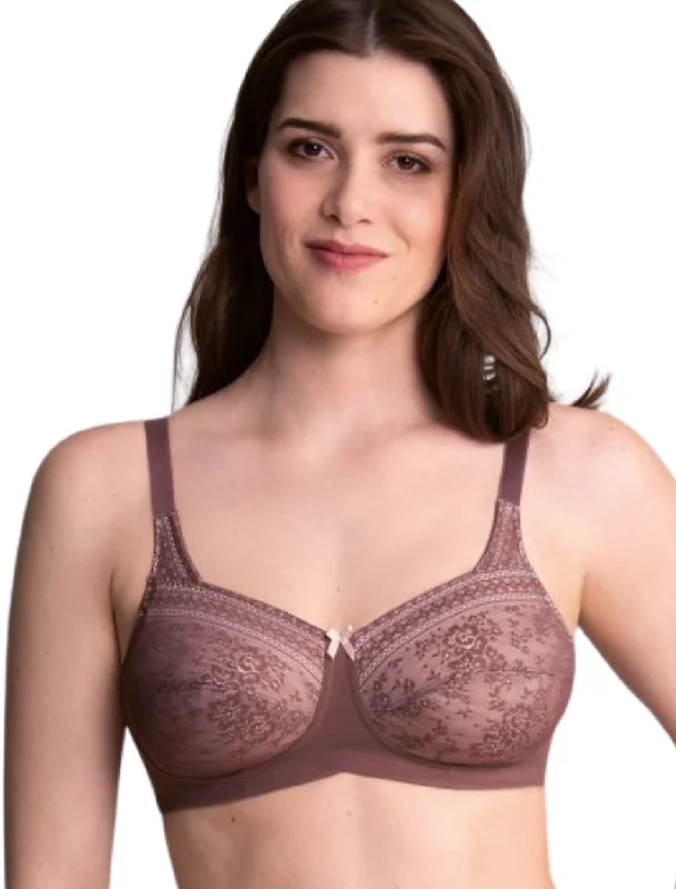 Anita Fleur Wire Free Mastectomy Bra, Berry | Berry Anita Bilateral Mastectomy Bra