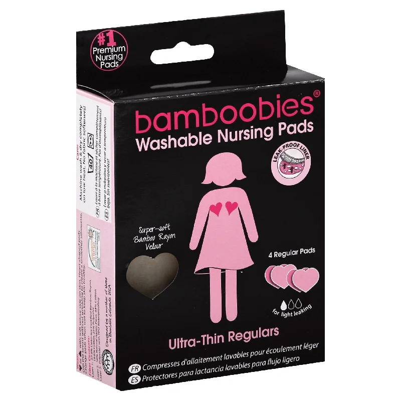 Bamboobies Washable Nursing Pads 4pk Light