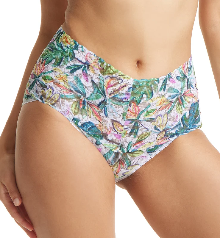 breathable women bikini briefs for all - day wearHanky Panky Retro Lace Printed V-kini (PR9K2124) - Palm Springs breathable women bikini briefs for all - day wearHanky Panky Retro Lace Printed V-kini (PR9K2124) - Palm Springs