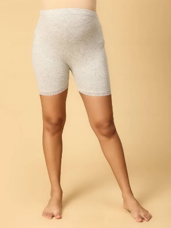 High Waist Mama Boyshort-Gray