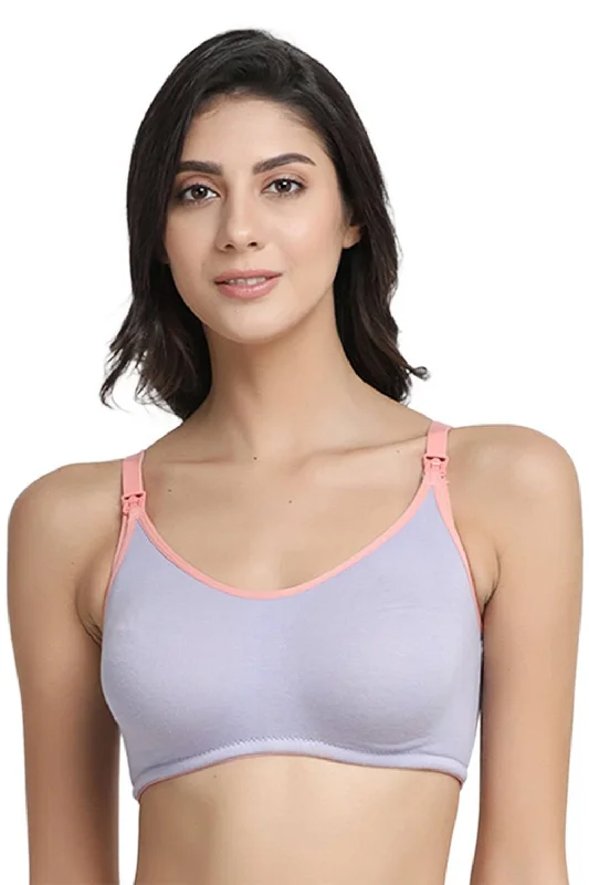 Organic Cotton Antimicrobial Soft Nursing Bra-IMB004B