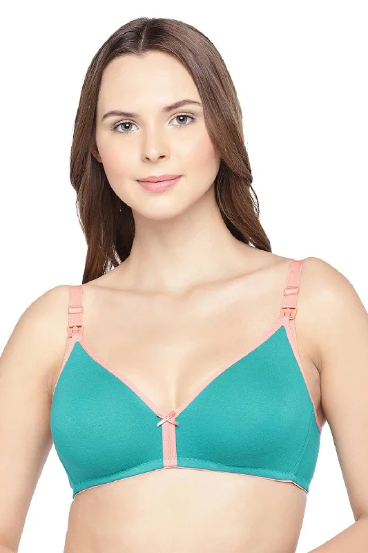 Organic Cotton Antimicrobial Soft Nursing Bra-IMB006B