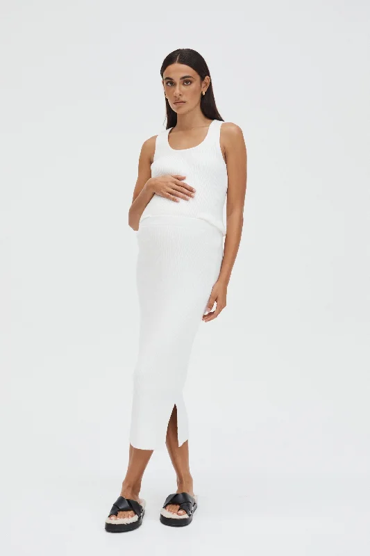 Woodford Crop Tank (Ivory)