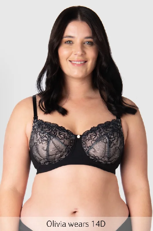 Nursing Bra - Hotmilk Temptation Lace Black