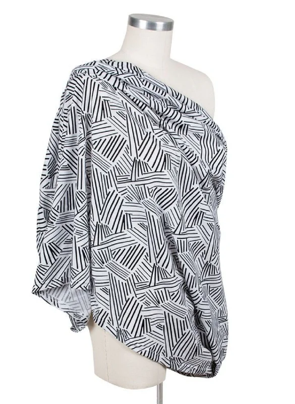 Nursing Scarf Jersey Knit Print - Montauk