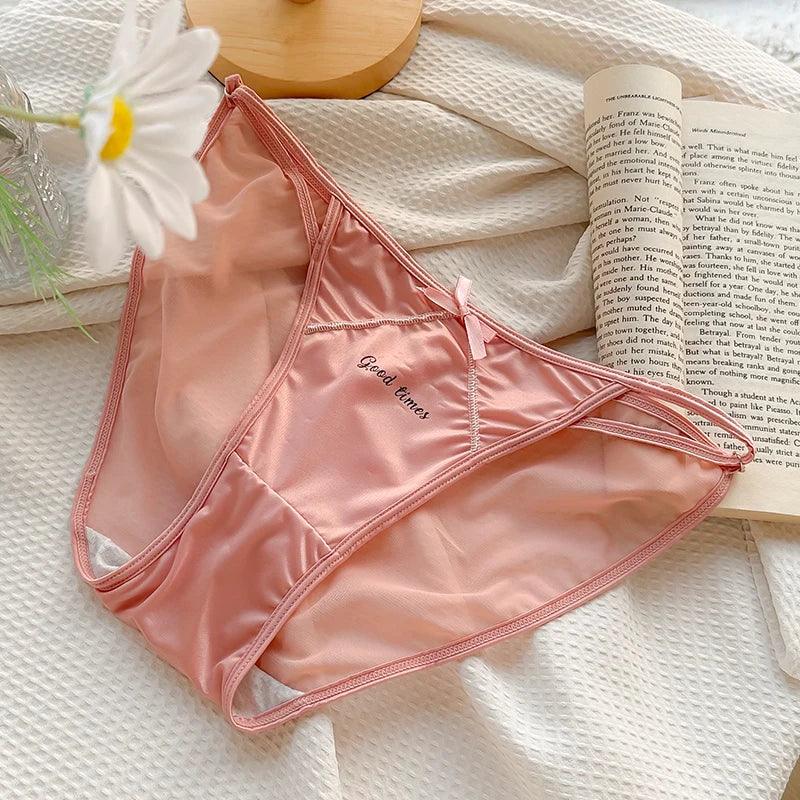 Pink Hot Sexy Sheer Lace Panty Underwear For Women