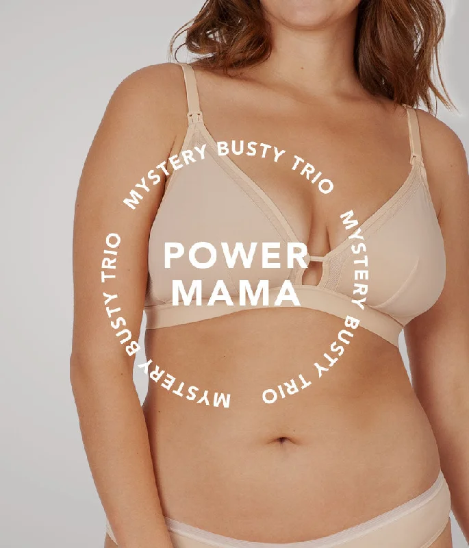 Power Mama Mystery Busty Bralette Trio