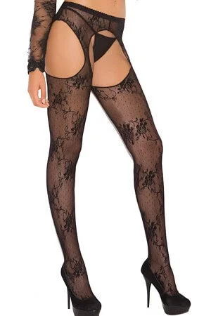 Queen Lacey Suspender Pantyhose