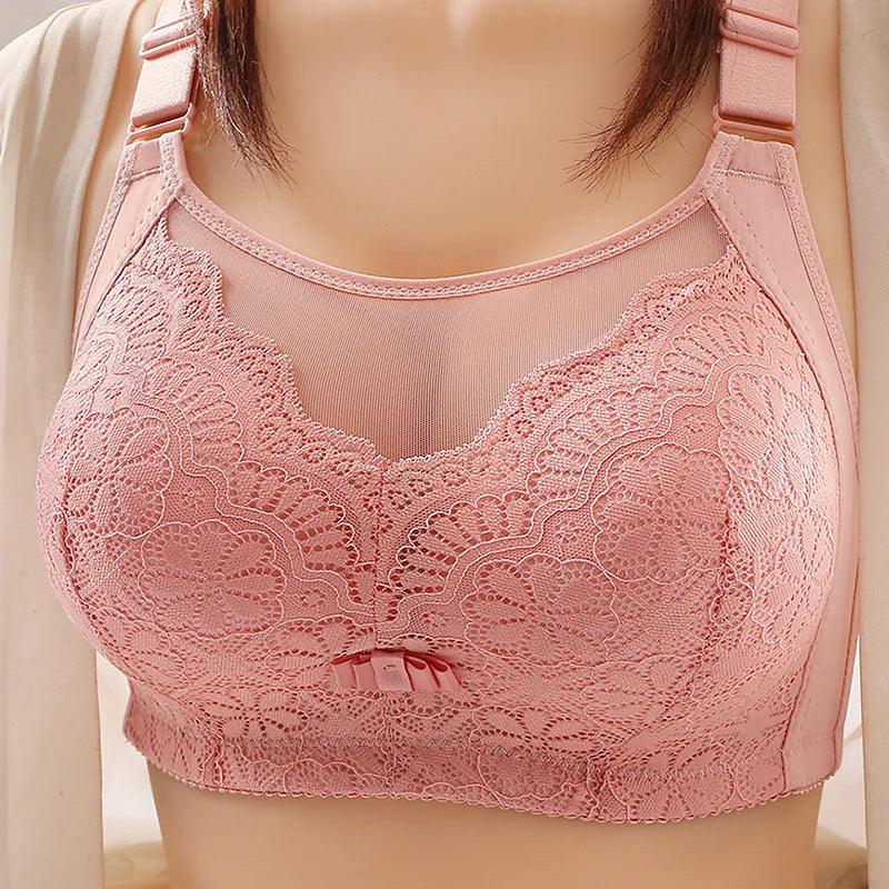 Sexy Bean Paste Floral Pattern Lace Bra