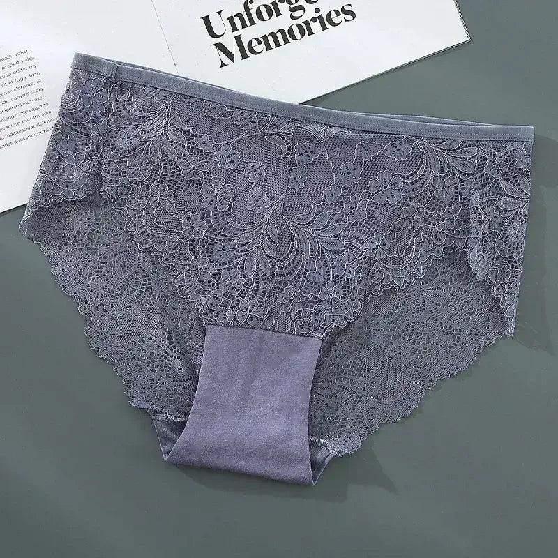 Sexy Grey Lace Women's Underpants