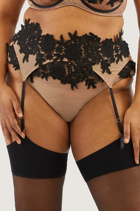 full cup nursing bras for better milk flowAlaina Illusion Mesh And Black Applique Suspender full cup nursing bras for better milk flowAlaina Illusion Mesh And Black Applique Suspender