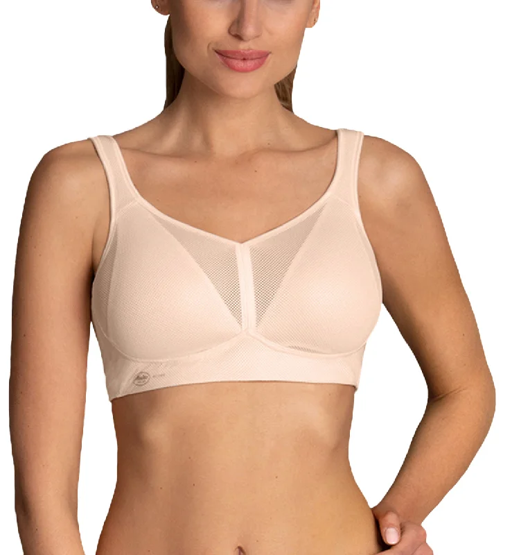 Bra with a built - in underwire for enhanced support​ Anita Active Air Control Delta Pad Softcup Sports Bra (5544) - Smart Rose