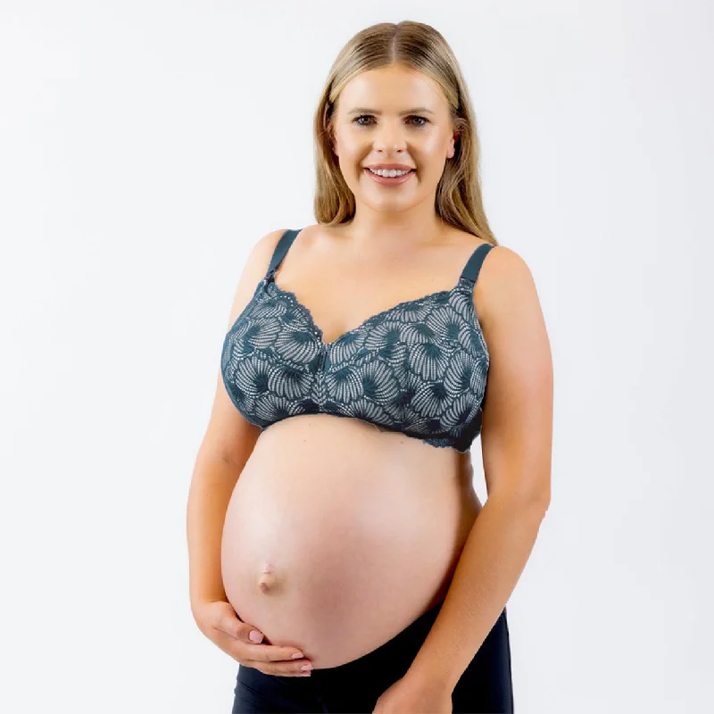 Bra with a seamless cup for a smooth silhouette Maternity Bra (Leakproof) - Twilight Blue Bra with a seamless cup for a smooth silhouette Maternity Bra (Leakproof) - Twilight Blue