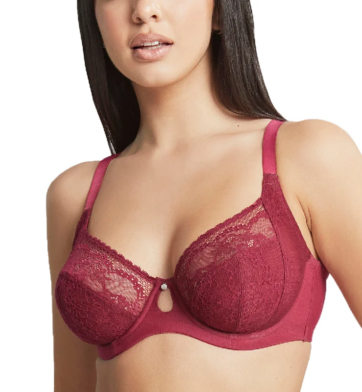 Padded bras to increase cup size and enhance shape Cleo by Panache Alexis Low Front Balconnet Underwire Bra (10471) - Berry Padded bras to increase cup size and enhance shape Cleo by Panache Alexis Low Front Balconnet Underwire Bra (10471) - Berry