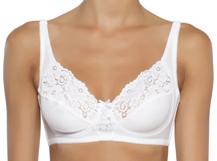 Cotton 025 bra - WHITE