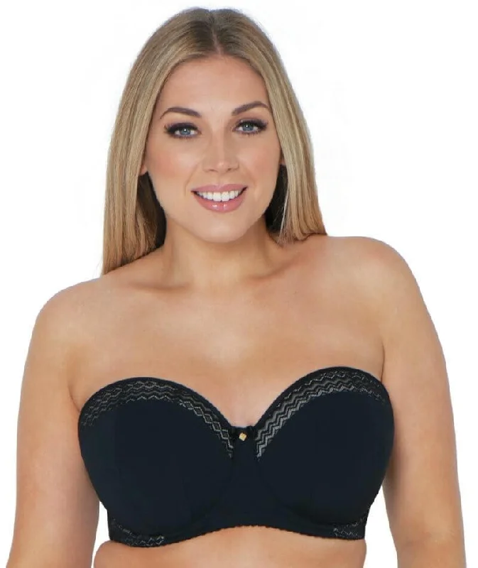 Curvy Kate Deluxe Strapless Bra - Black/Almond