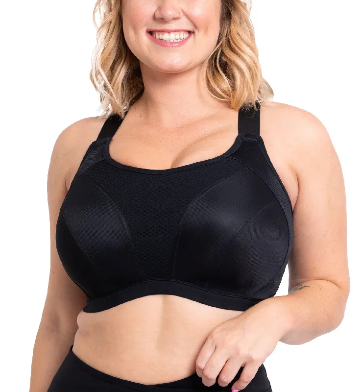 Bra with a plus - size underbust band for a secure fit Curvy Kate Everymove Underwire Sports Bra (CK043113) - Black Bra with a plus - size underbust band for a secure fit Curvy Kate Everymove Underwire Sports Bra (CK043113) - Black