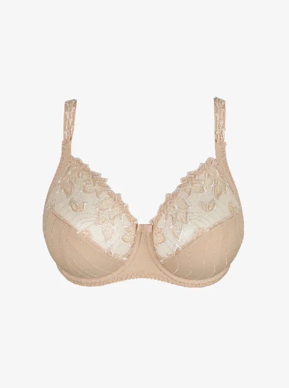 Bra with a plus - size bralette style for a trendy look​ Deauville Full Cup Bra - Caffe Latte