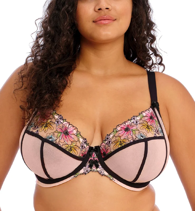 Bra with a plunge neckline for low - cut tops Elomi Carrie Plunge Underwire Bra (301802) - Ballet Pink Bra with a plunge neckline for low - cut tops Elomi Carrie Plunge Underwire Bra (301802) - Ballet Pink