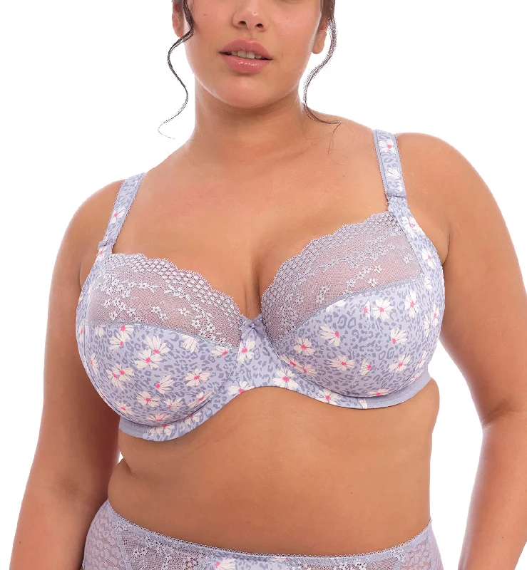 Bra with a seamless cup for a smooth silhouette Elomi Lucie Banded Stretch Lace Plunge Underwire Bra (4490) - Aleutian Bra with a seamless cup for a smooth silhouette Elomi Lucie Banded Stretch Lace Plunge Underwire Bra (4490) - Aleutian