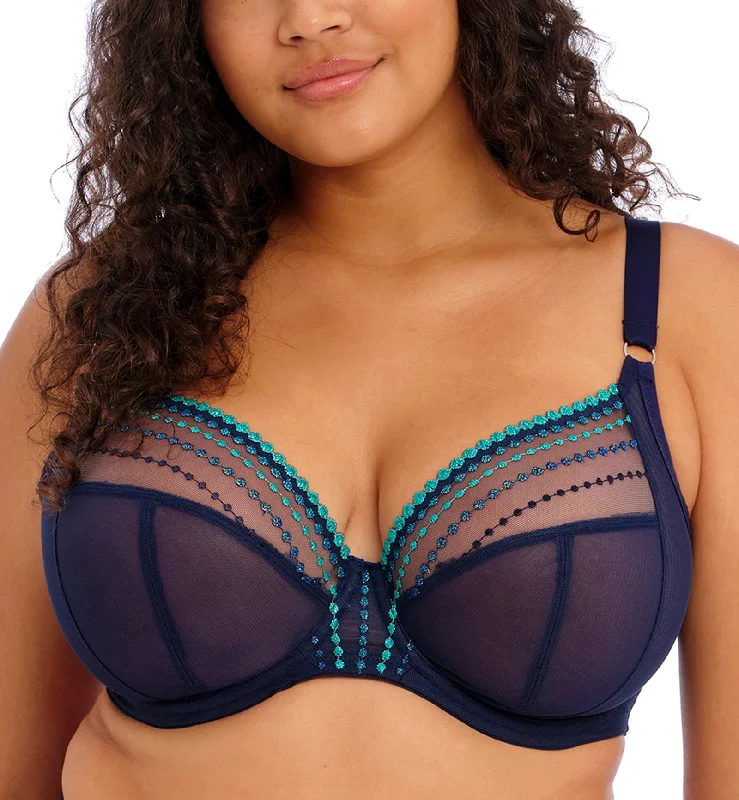 Bra with anti - bacterial properties for a hygienic fit Elomi Matilda Banded Plunge Underwire Bra (8900) - Siren Song Bra with anti - bacterial properties for a hygienic fit Elomi Matilda Banded Plunge Underwire Bra (8900) - Siren Song