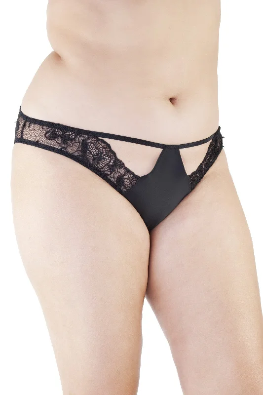 Elsa Black Lace Brief Curve