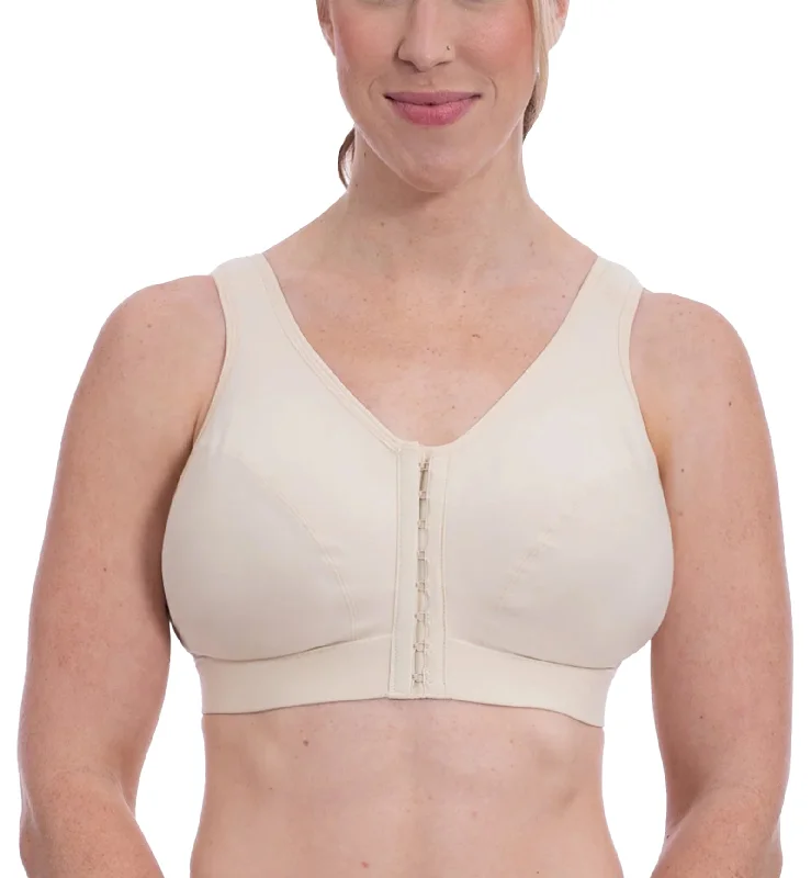 Bra with a plus - size front - closure for easy access Enell LITE Sports Bra (101) - Ecru Bra with a plus - size front - closure for easy access Enell LITE Sports Bra (101) - Ecru