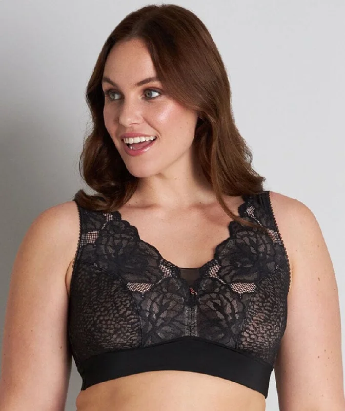 Fayreform Midnight Express Wire-Free Bra - Black