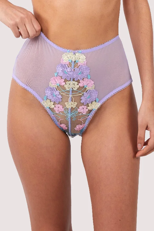 Bra with a contoured cup for a natural - looking shape​ Luna Pastel Embroidered High Waisted Brief