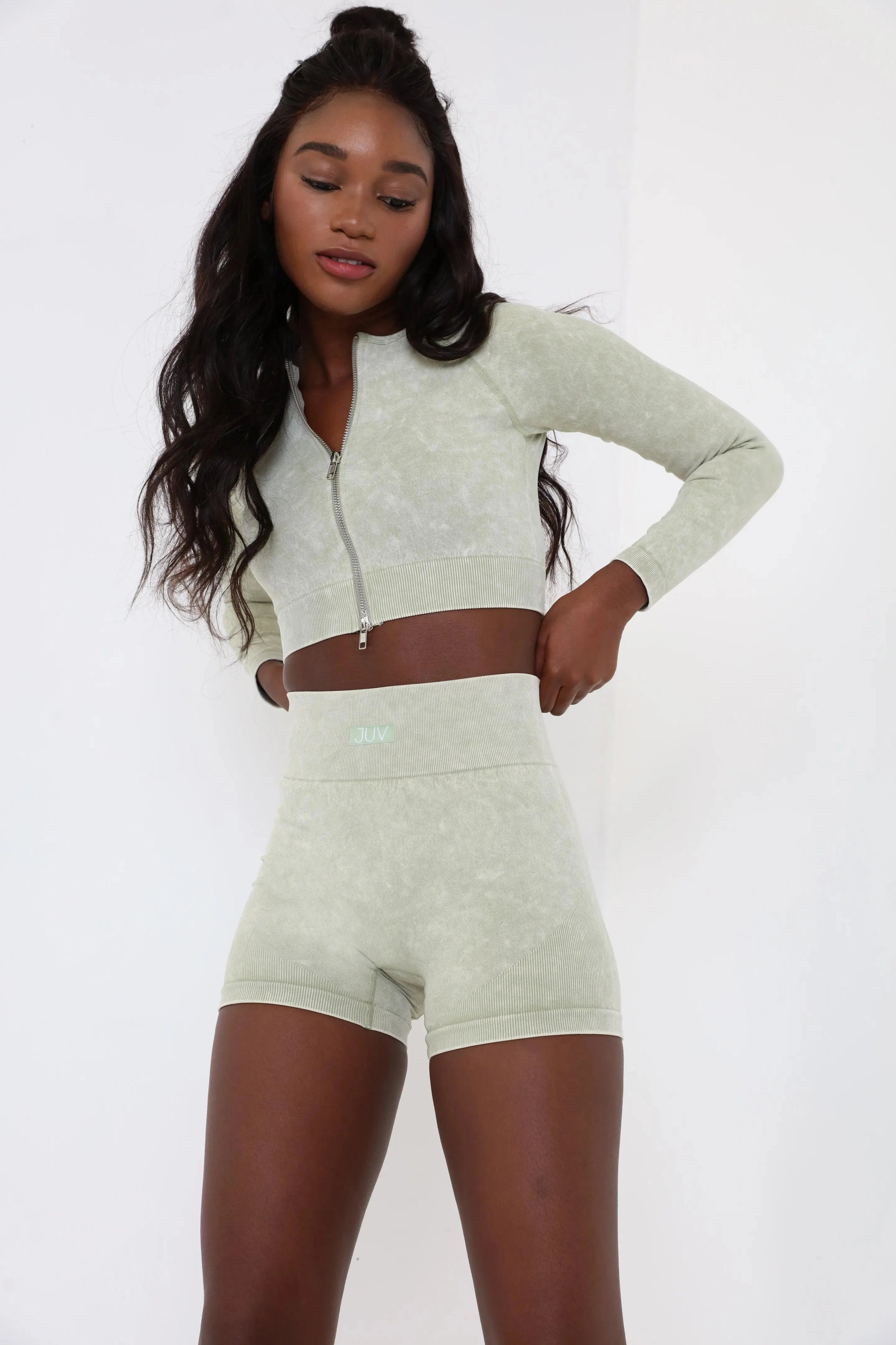 Long - line bras for added support and a slimming effect​ Flexy long sleeve bra