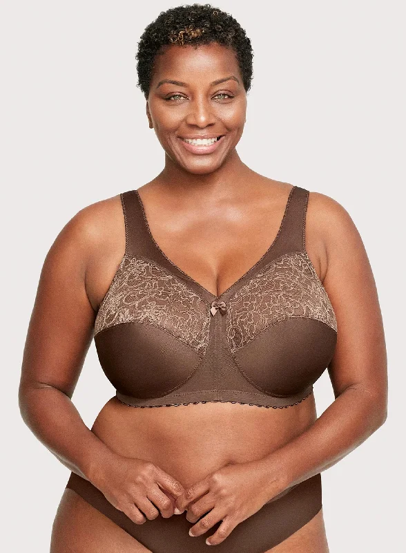 Glamorise: Magic Lift Full Figure Support Bra Mocca