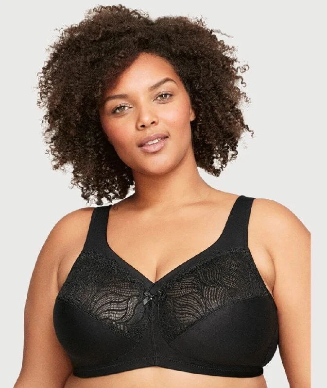 Glamorise Magiclift Natural Shape Support Wire-Free Bra - Black