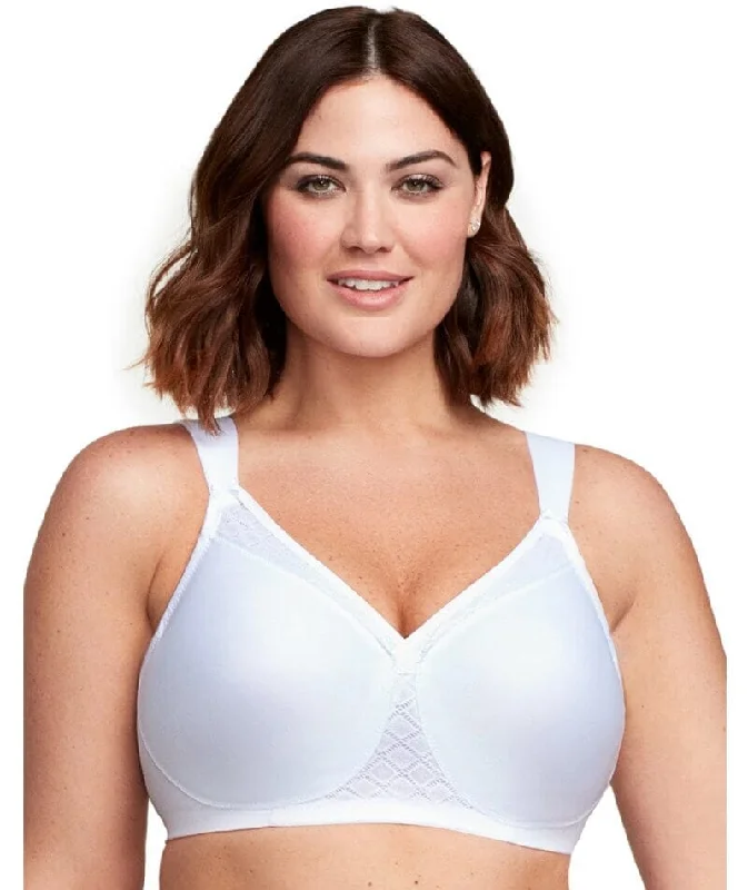 minimizer plus size bras for curvy figuresGlamorise Magiclift Seamless Support Wire-Free T-Shirt Bra - White minimizer plus size bras for curvy figuresGlamorise Magiclift Seamless Support Wire-Free T-Shirt Bra - White